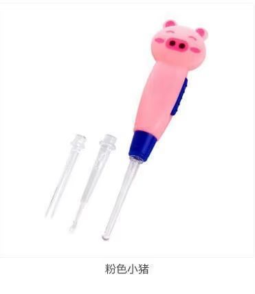 Baby Care Ear Cleaner LED Flashlight Earpick Remove Ear Wax Ear Curette Hygiene Ear Cure Ear Cleaning Tools