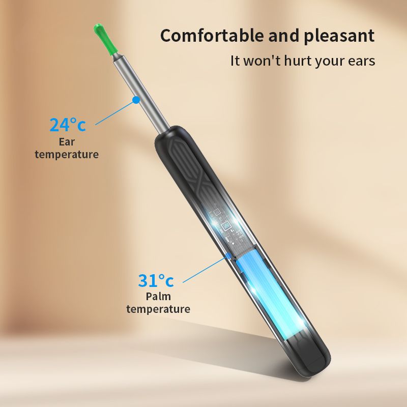 Visual Ear Cleaner with Camera Wireless Ear Sticks Otoscope USB C Charging Endoscope Ear Wax Removal Tools Earpick MIni Camera