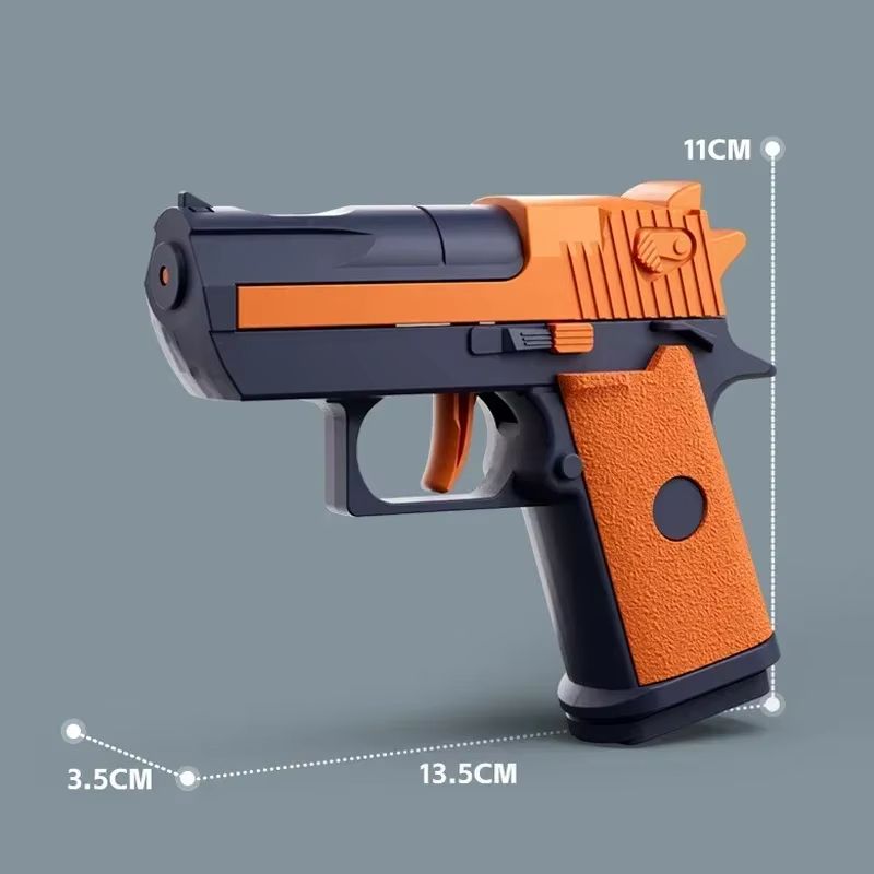 Hot Mini Desert Eagle Mechanical Continuous Firing Water Gun Small Pistol Summer Outdoor Beach Poor Toy Shoot Water Gun for Kids