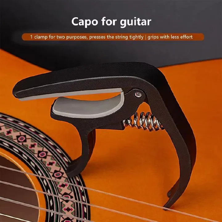 Portable Plastic Guitar Capo For 6 String Acoustic Classic Electric Guitarra Tuning Clamp Musical Instrument Accessories Black