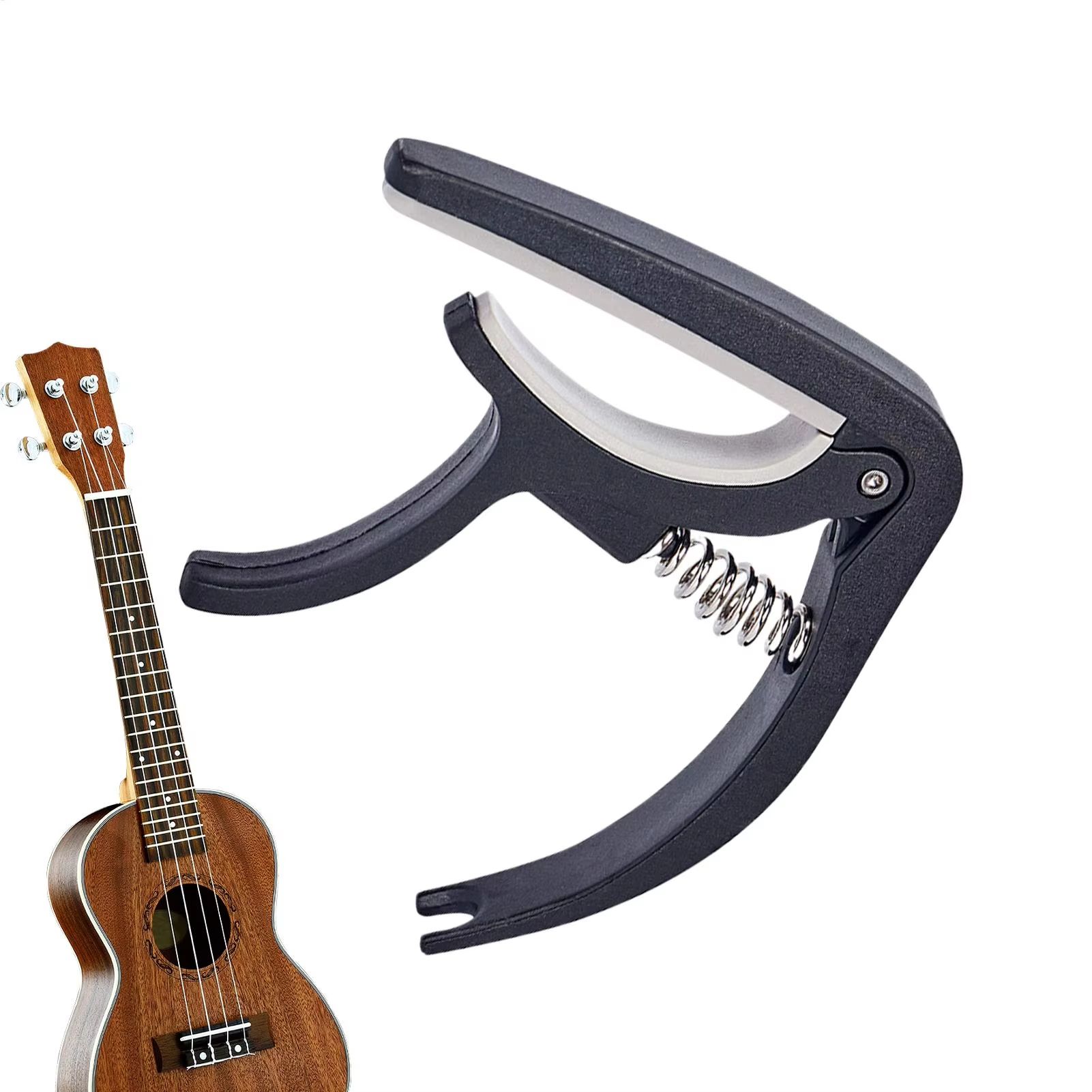 Portable Plastic Guitar Capo For 6 String Acoustic Classic Electric Guitarra Tuning Clamp Musical Instrument Accessories Black