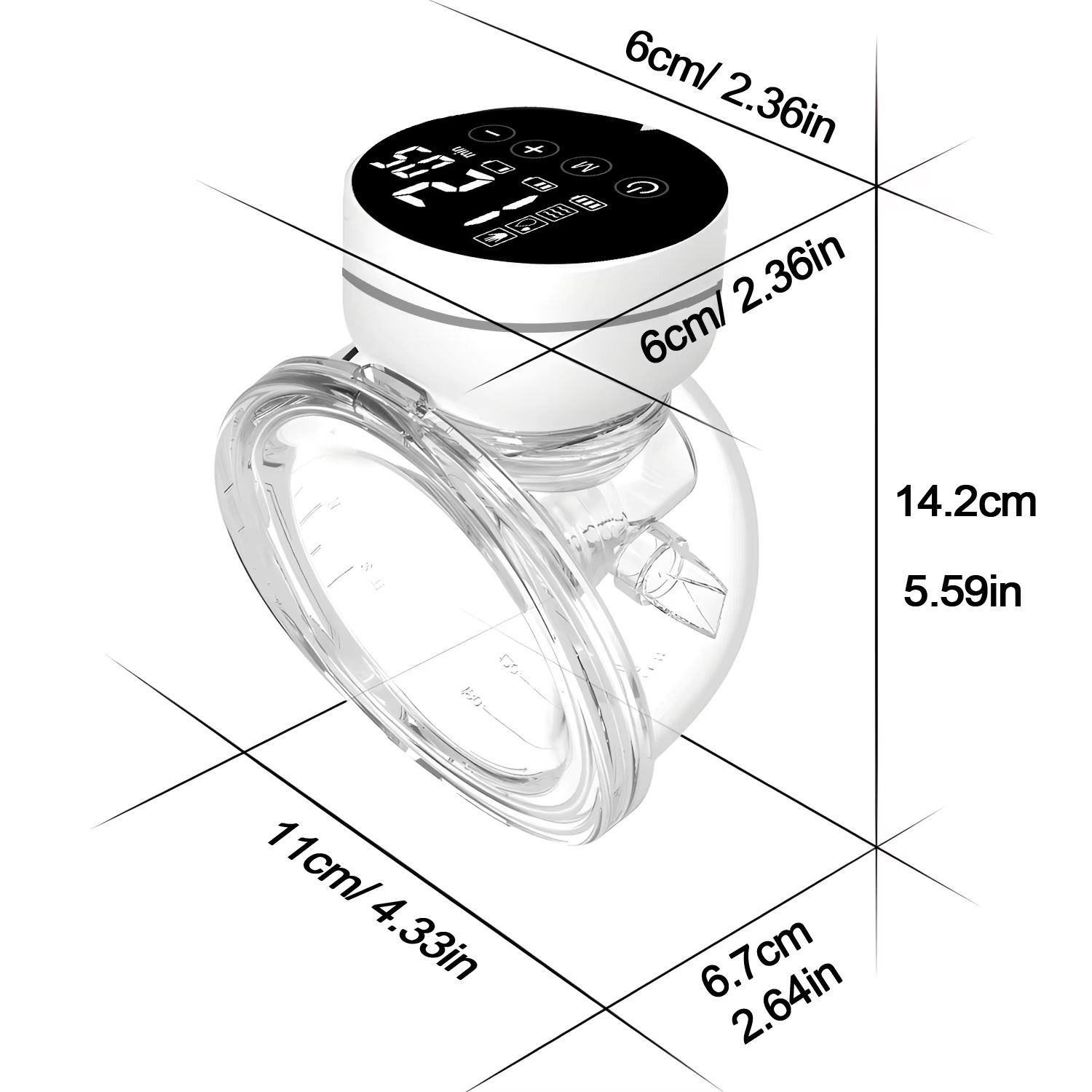 Wearable Breast Pump Electric Painless Double-sided Fully Automatic Integrated Hands-free Breast Collector Breastfeeding