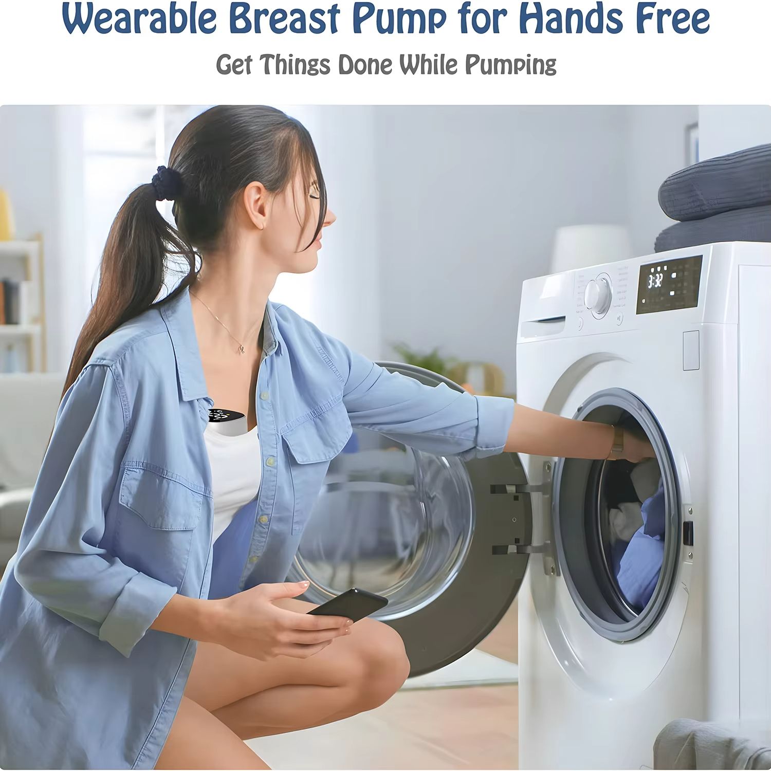 Wearable Breast Pump Electric Painless Double-sided Fully Automatic Integrated Hands-free Breast Collector Breastfeeding