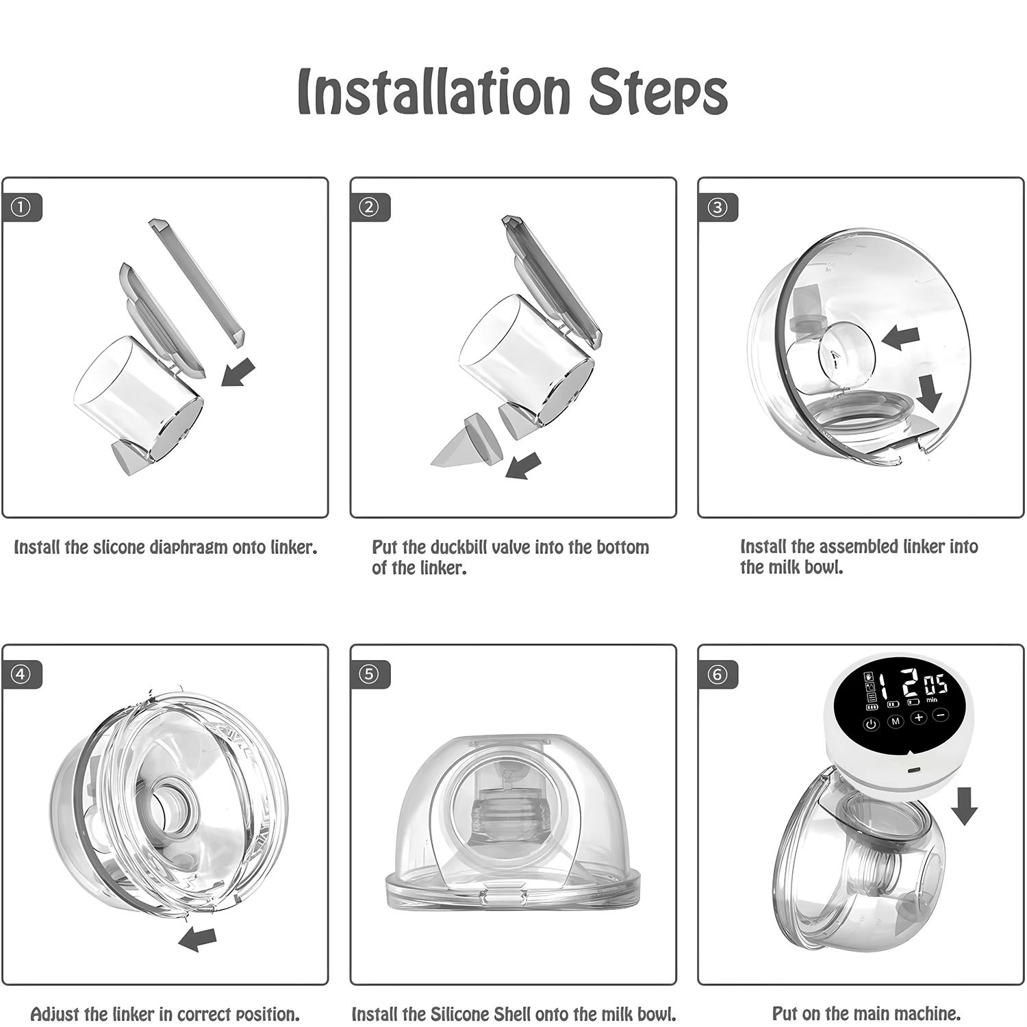 Wearable Breast Pump Electric Painless Double-sided Fully Automatic Integrated Hands-free Breast Collector Breastfeeding