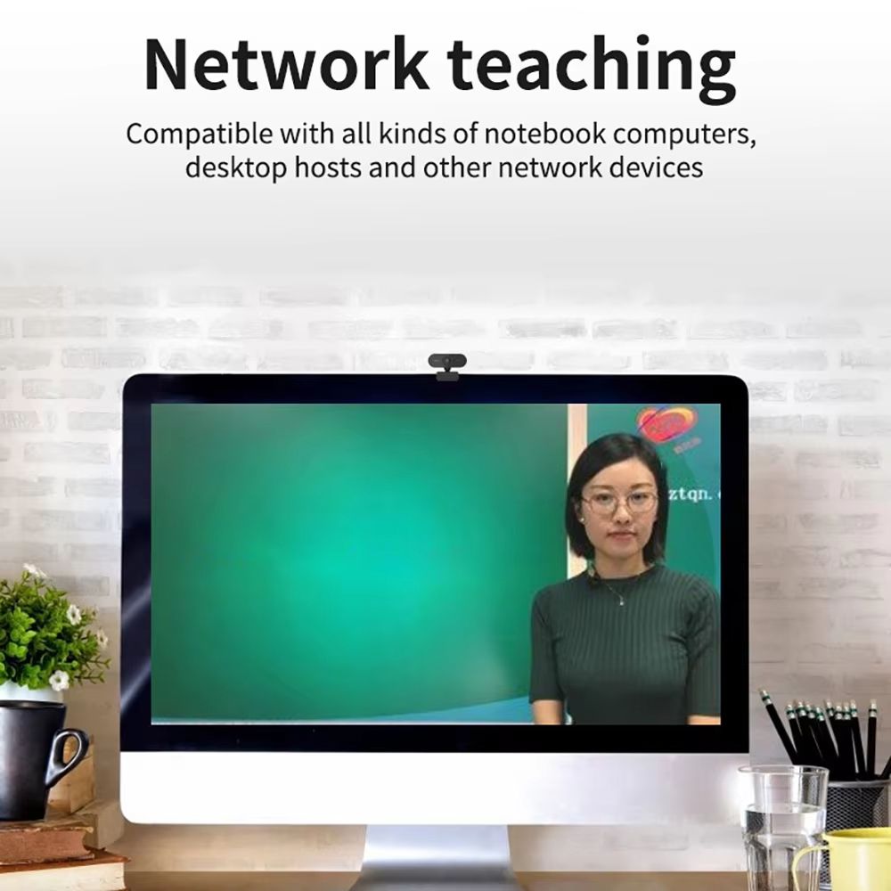 USB HD Web Camera 1080P and 2K Autofocus with Microphone Plug and Play for PC Laptop Desktop Conference and Video Call