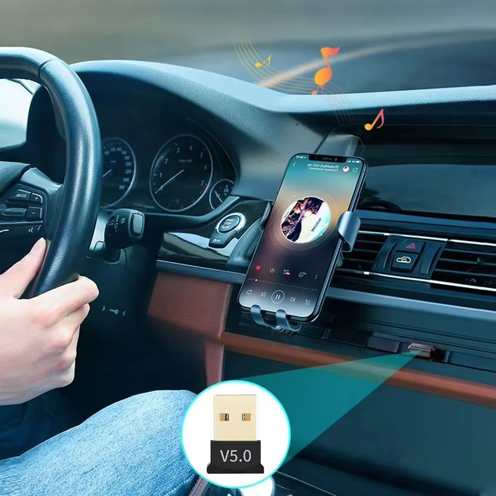 USB Bluetooth 5.0 Adapter Transmitter Receiver Bluetooth Audio Bluetooth Dongle Wireless USB Adapter for PC Laptops Computer