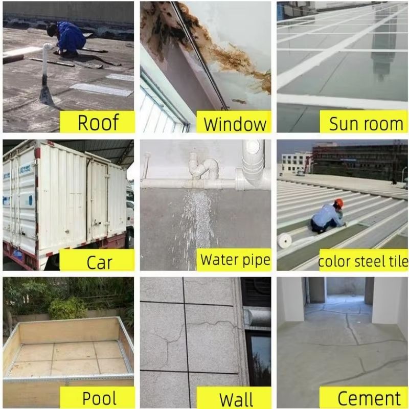 Super Strong Waterproof TapeHigh Temperature Resistance Aluminum Foil Butyl Rubber Stop Leaks Seal Repair Tape Self Adhesive for Roof Hose Repair Flex Tape