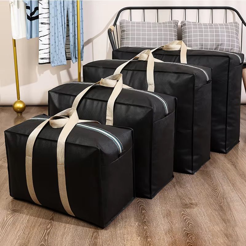 1pcs Extra Large Moving Luggage Bags Laundry Shopping Bag Home Storage Travel Bag Packing Tool Foldable Large Capacity Quilt Storage Heavy-Duty Storage Bags for Clothes & Bedding