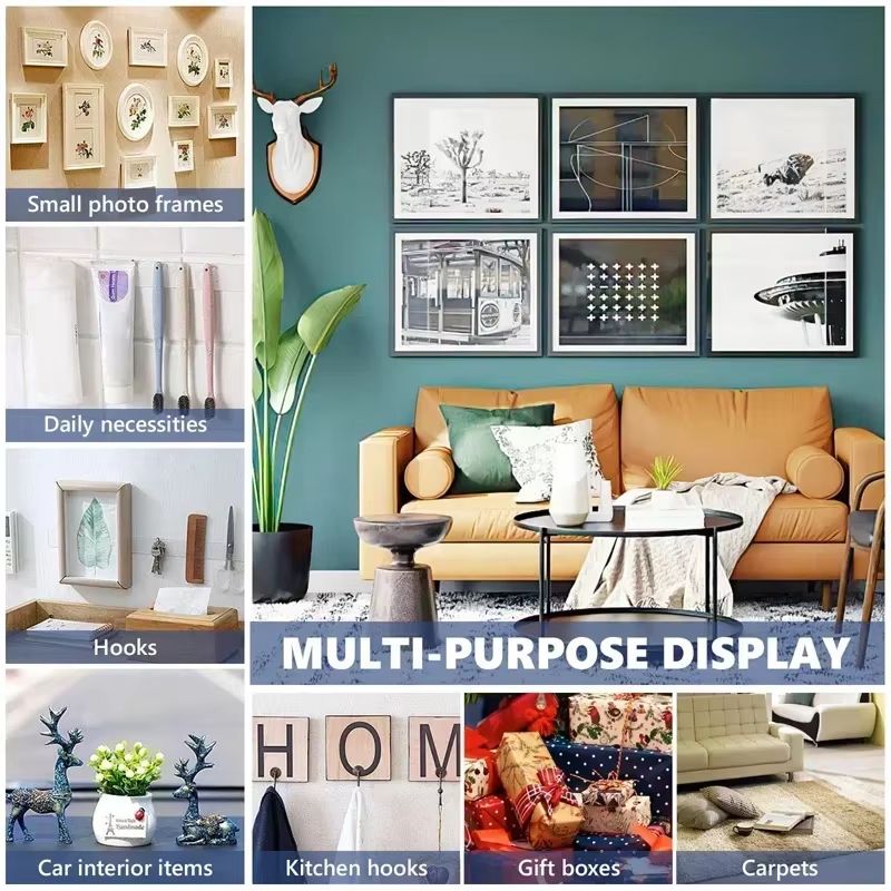 3M/5M Double Sided Tape Heavy Duty Nano Adhesive Clear Waterproof Removable Gel Tape for Wall Carpet Picture Hanging Kitchen and Bathroom Waterproof and Cleanable Tool