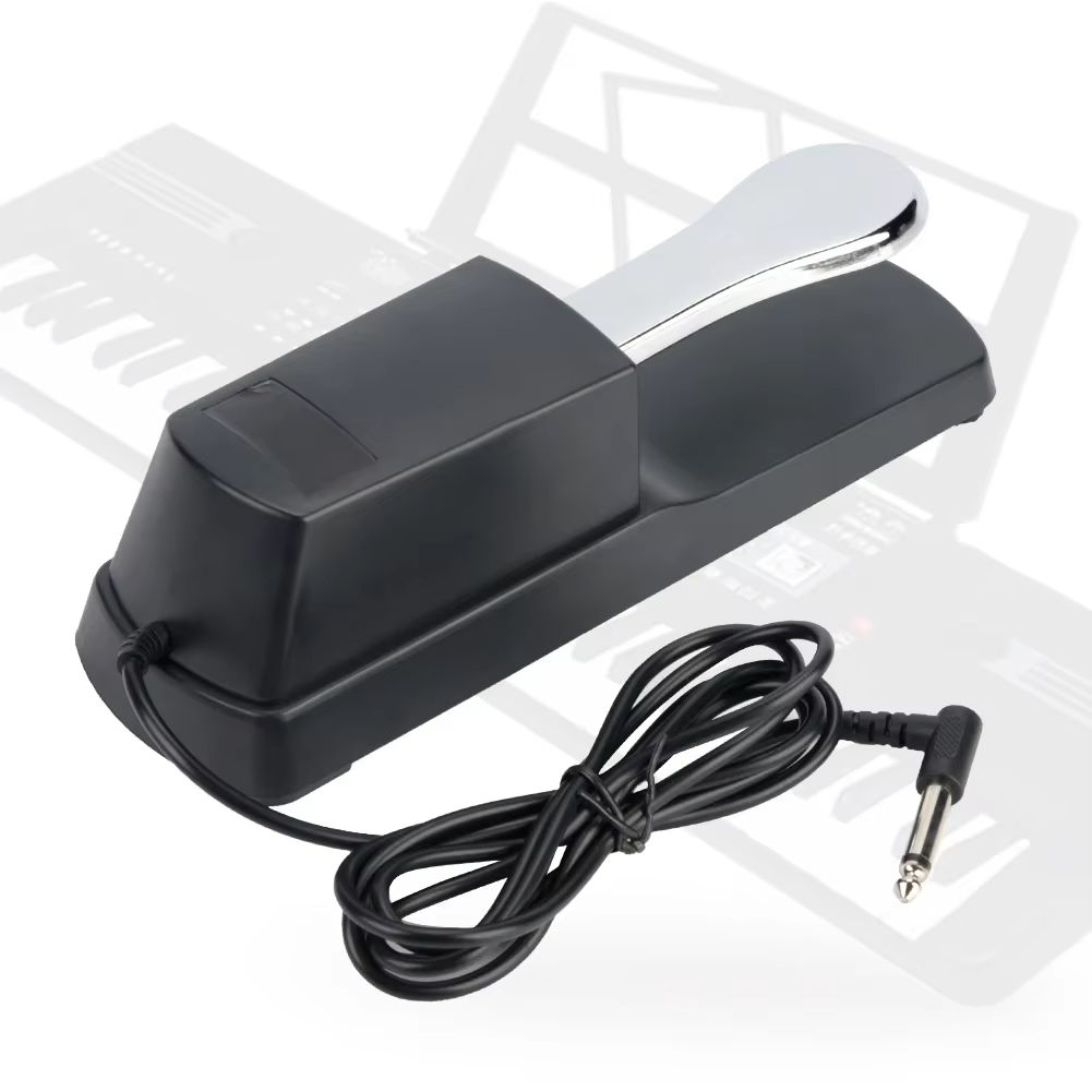 Sustain Pedal with Polarity Switch for MIDI Keyboard Synth Digital Pianos Electric Piano Drum Musical Instrument Accessories