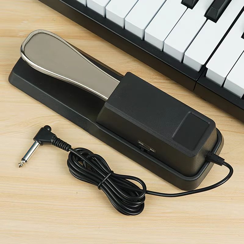 Sustain Pedal with Polarity Switch for MIDI Keyboard Synth Digital Pianos Electric Piano Drum Musical Instrument Accessories