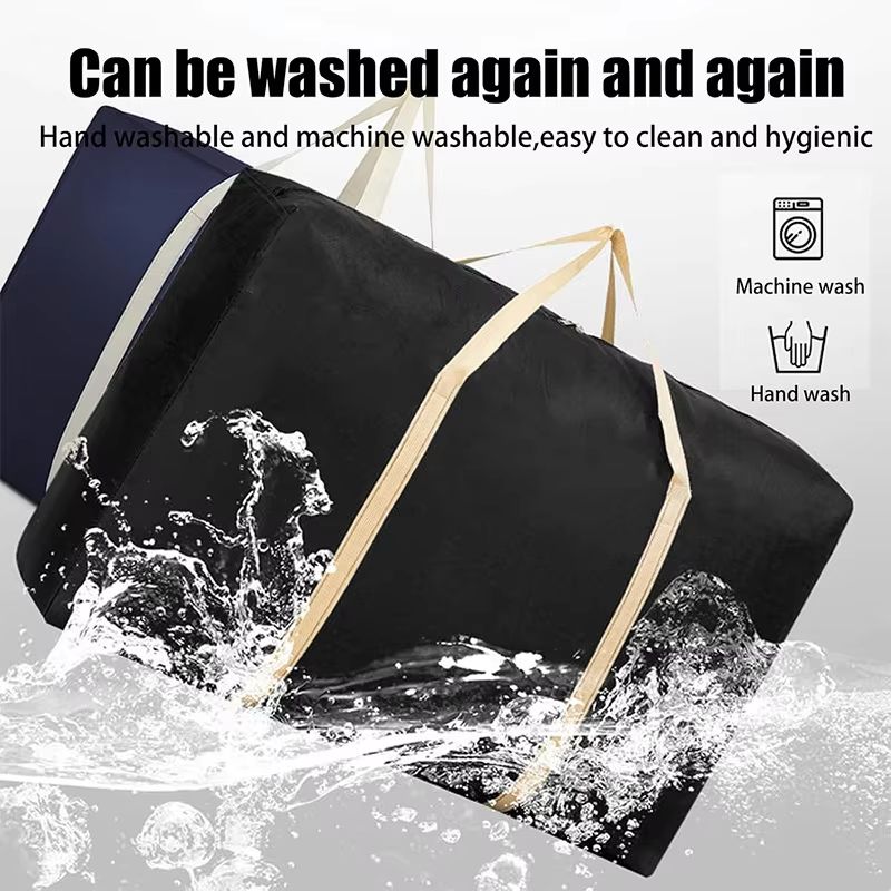 1pcs Extra Large Moving Luggage Bags Laundry Shopping Bag Home Storage Travel Bag Packing Tool Foldable Large Capacity Quilt Storage Heavy-Duty Storage Bags for Clothes & Bedding