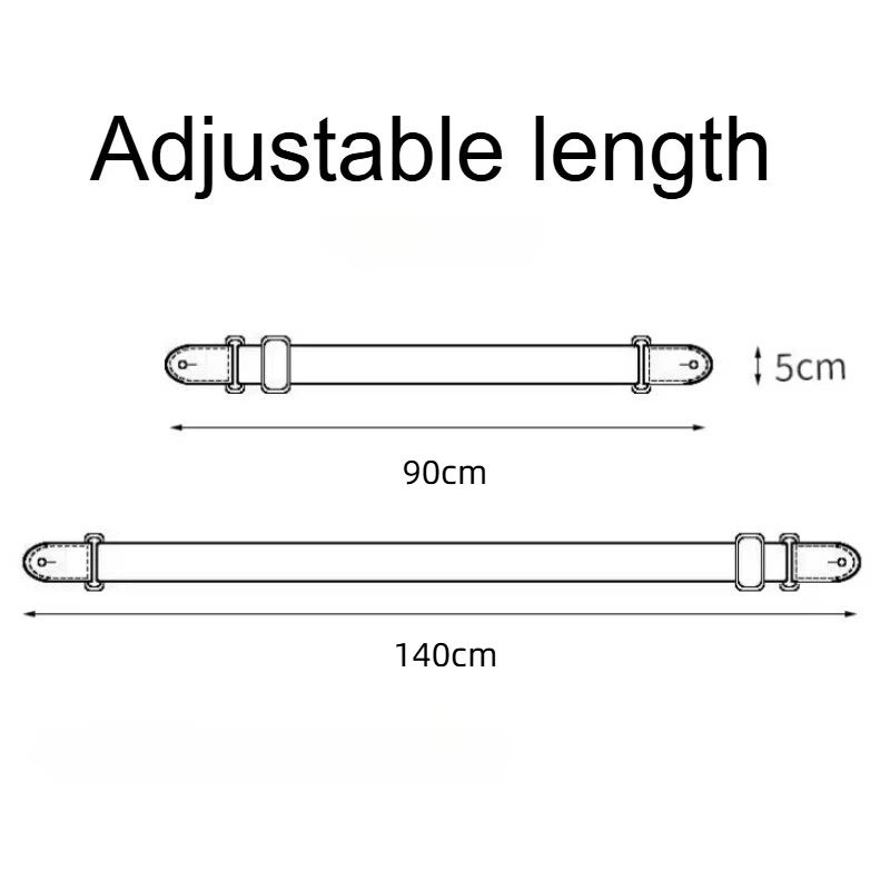 Adjustable Electric Guitar Strap with 3 Guitar Picks Holders PU Leather Ends Acoustic Guitar Bass Strap Belt Accessories
