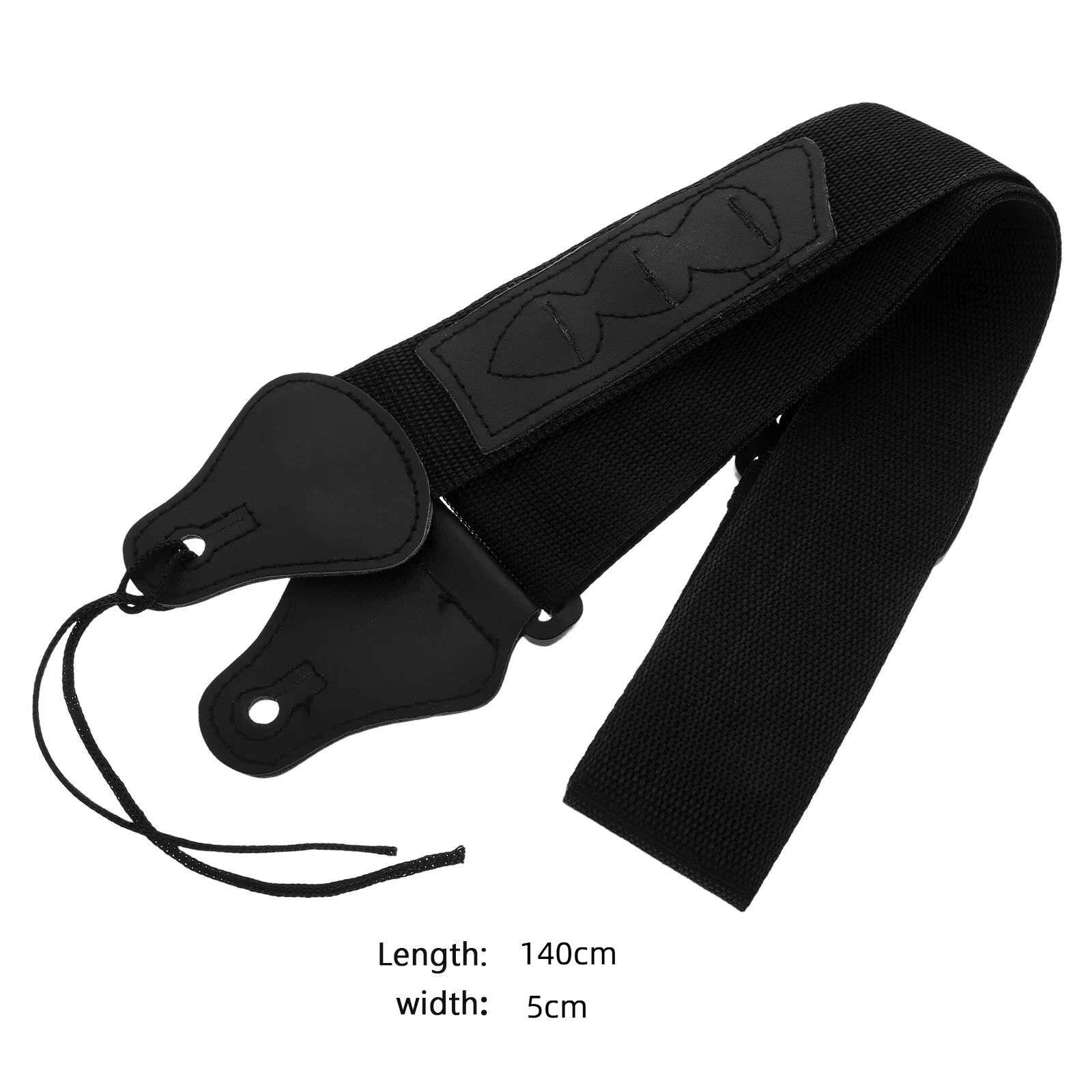 Adjustable Electric Guitar Strap with 3 Guitar Picks Holders PU Leather Ends Acoustic Guitar Bass Strap Belt Accessories