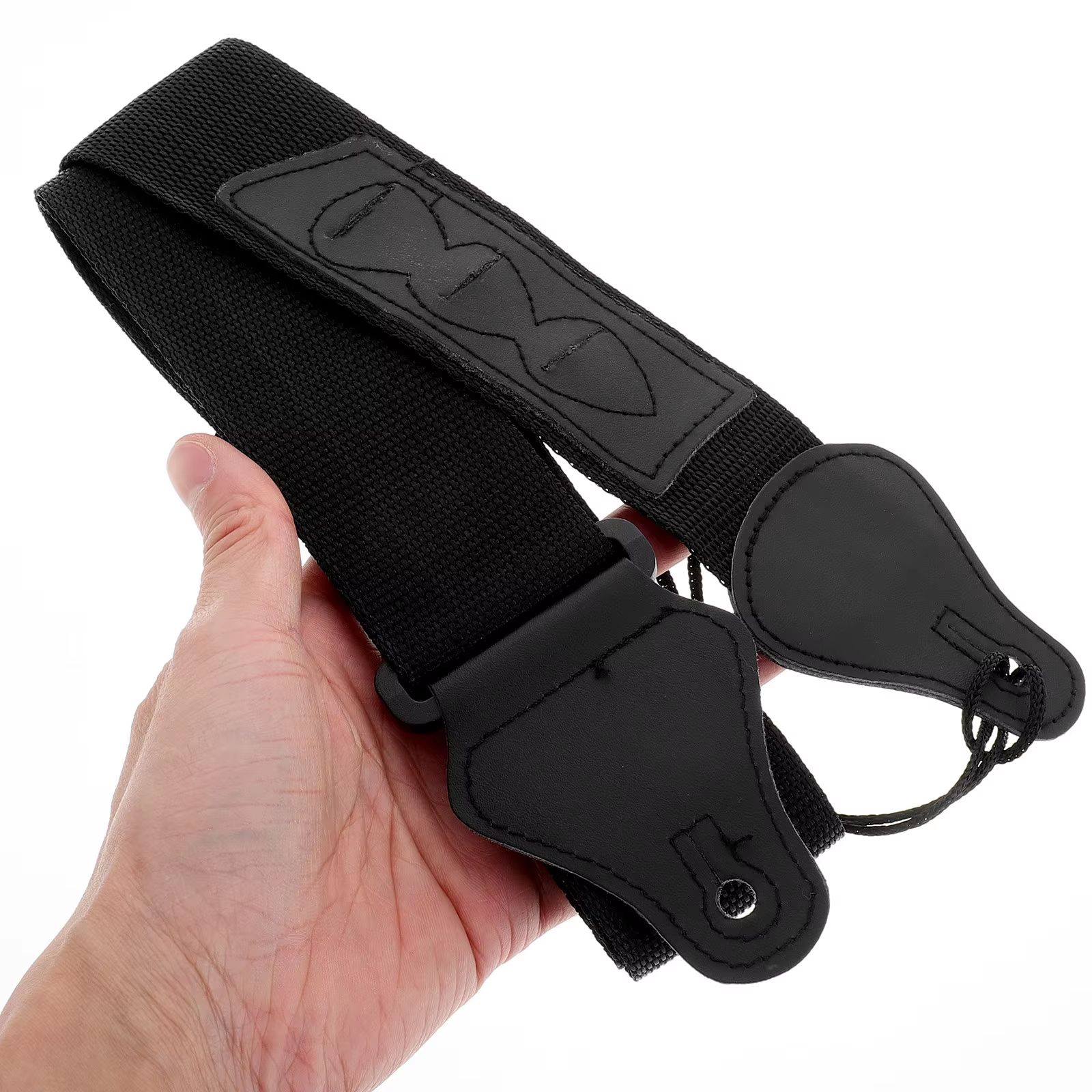 Adjustable Electric Guitar Strap with 3 Guitar Picks Holders PU Leather Ends Acoustic Guitar Bass Strap Belt Accessories