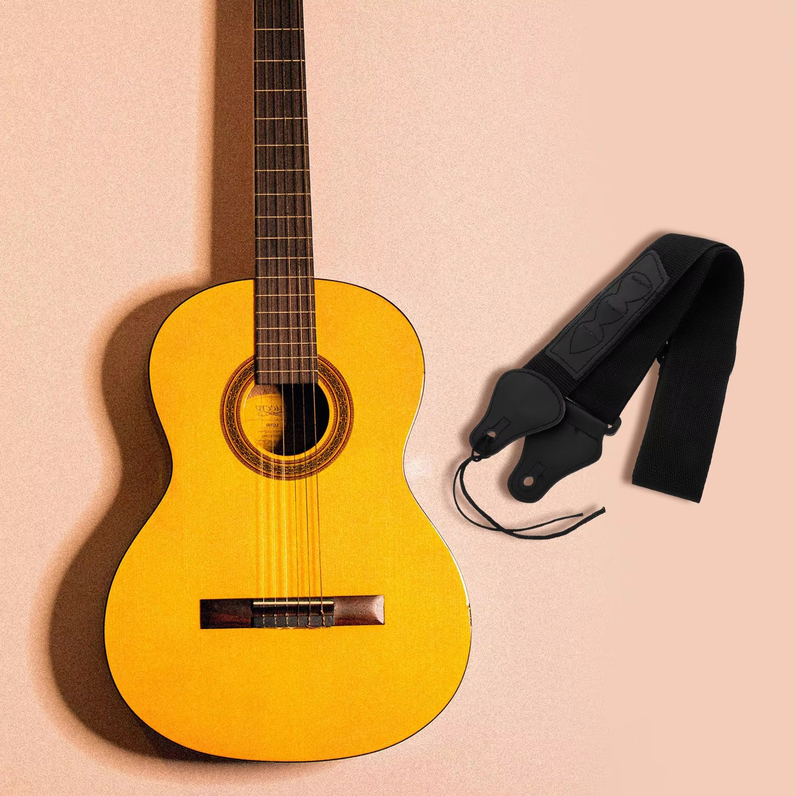 Adjustable Electric Guitar Strap with 3 Guitar Picks Holders PU Leather Ends Acoustic Guitar Bass Strap Belt Accessories