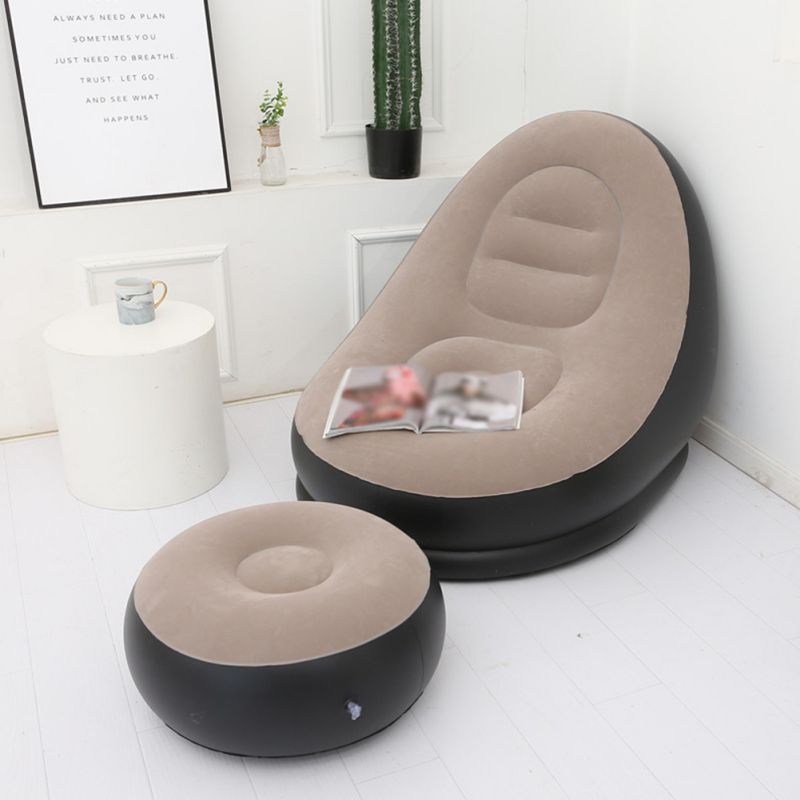 1 living room sofa furniture modern inflatable folding sofa plush sand outdoor garden footrest stool