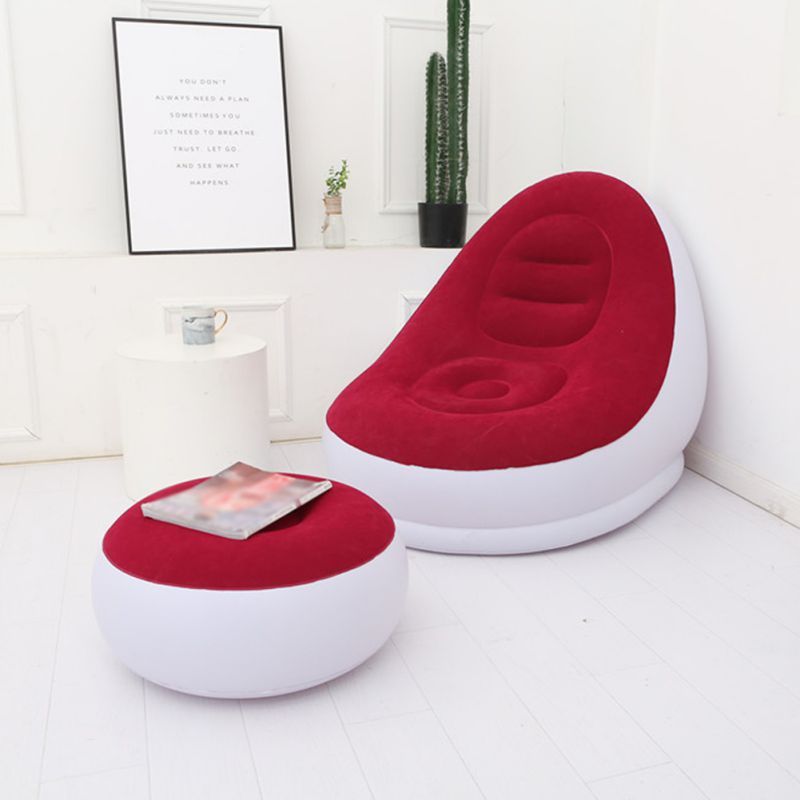 1 living room sofa furniture modern inflatable folding sofa plush sand outdoor garden footrest stool