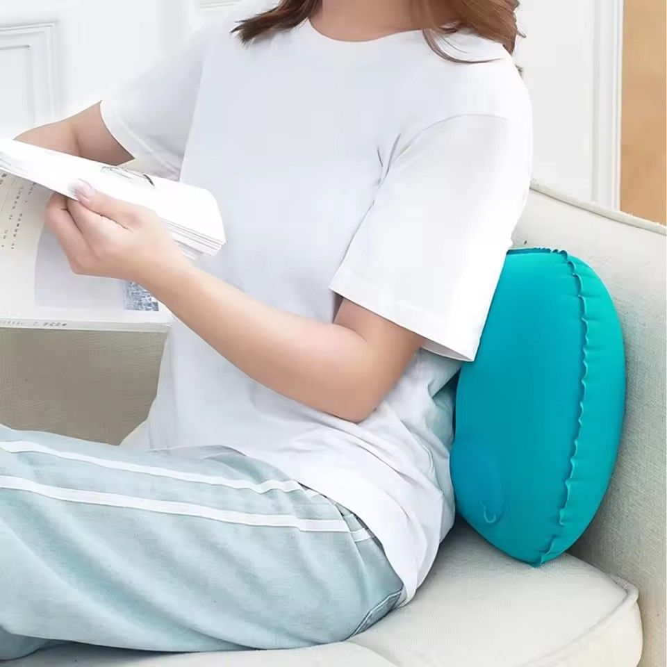 Portable and comfortable inflatable pillows, camping pillows, pool pillows, ultra soft car pillows, used for neck and waist support