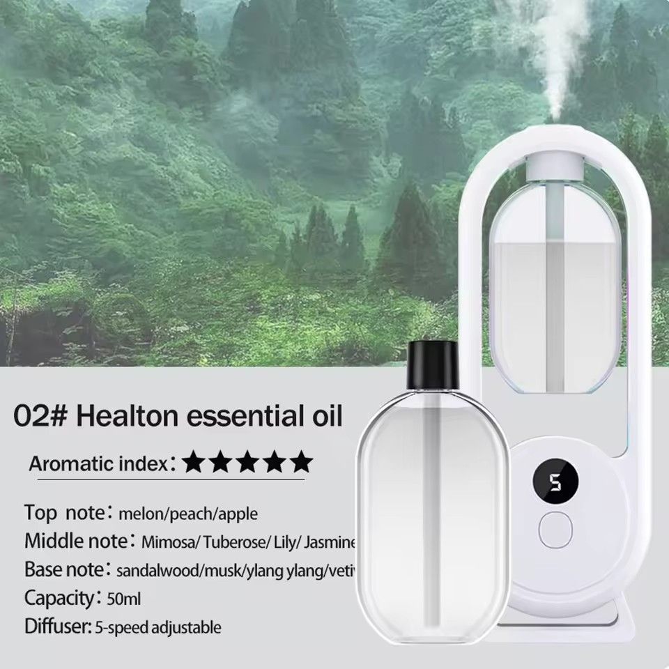 Rechargeable portable aromatherapy machine Essential oil aromatherapy machine Timed air freshener Eliminates odor 5 modes Timed spray