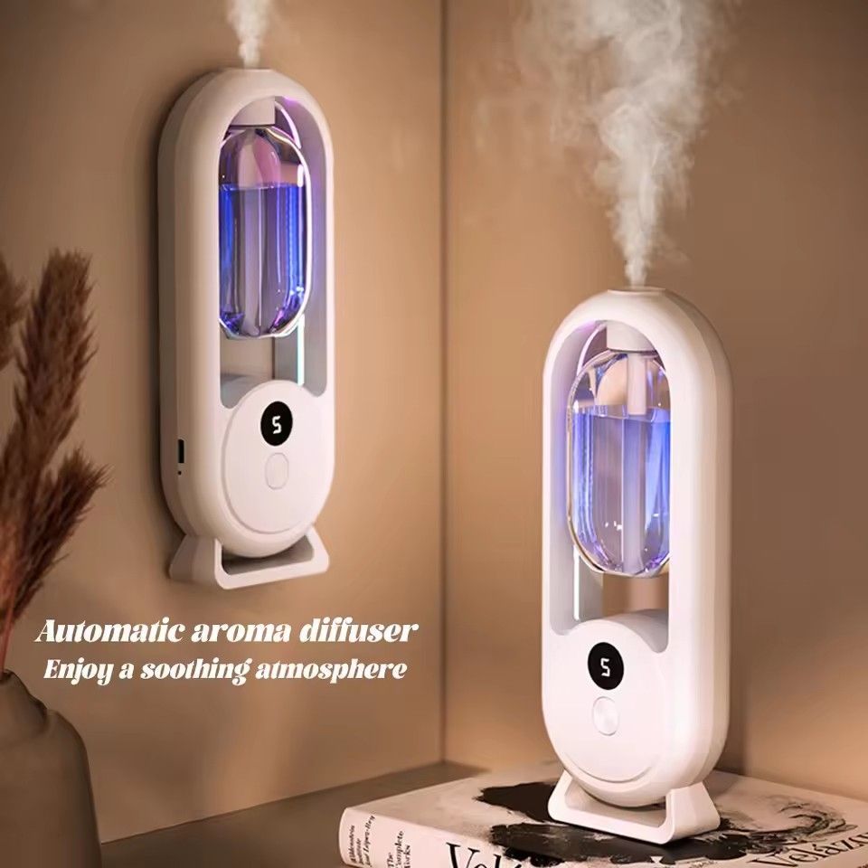Rechargeable portable aromatherapy machine Essential oil aromatherapy machine Timed air freshener Eliminates odor 5 modes Timed spray