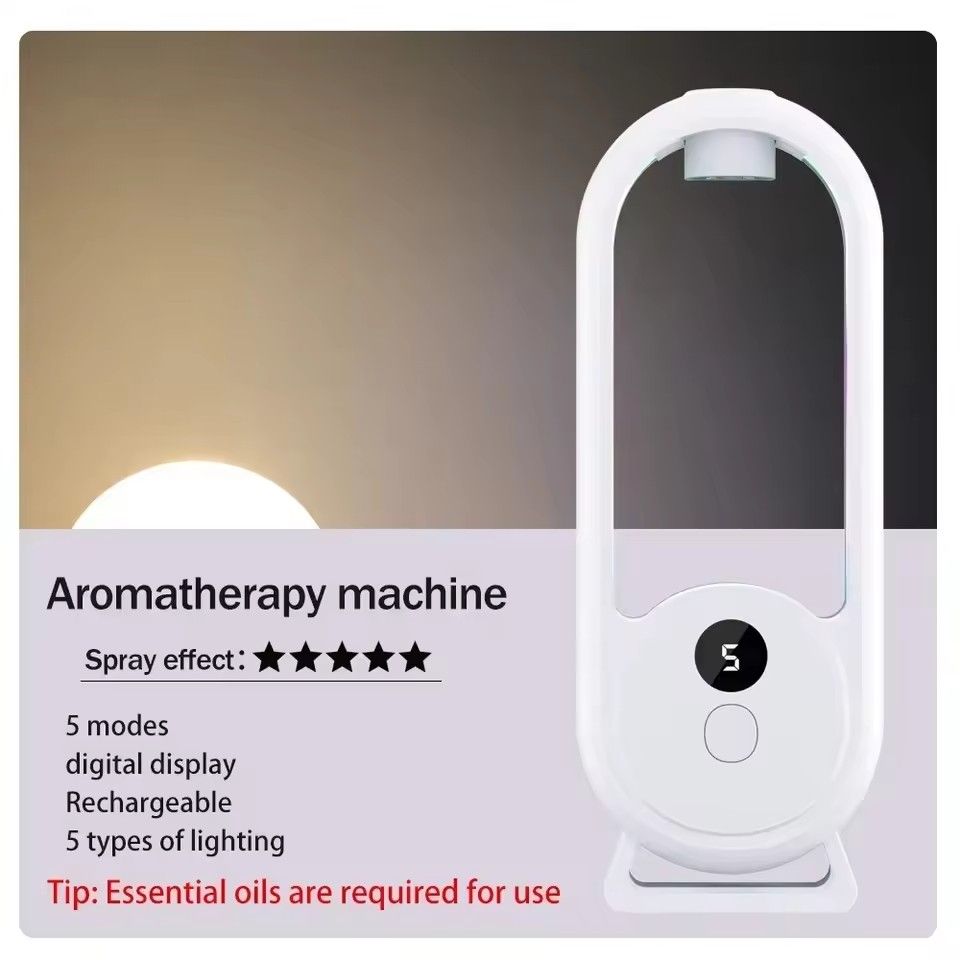 Rechargeable portable aromatherapy machine Essential oil aromatherapy machine Timed air freshener Eliminates odor 5 modes Timed spray