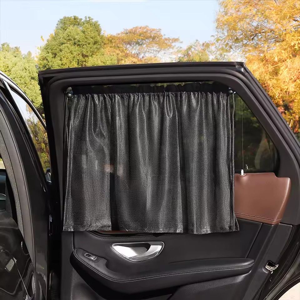 Car curtains, sunshades, suction cups, sunscreen and heat insulation barriers, car side windows, privacy sunshades