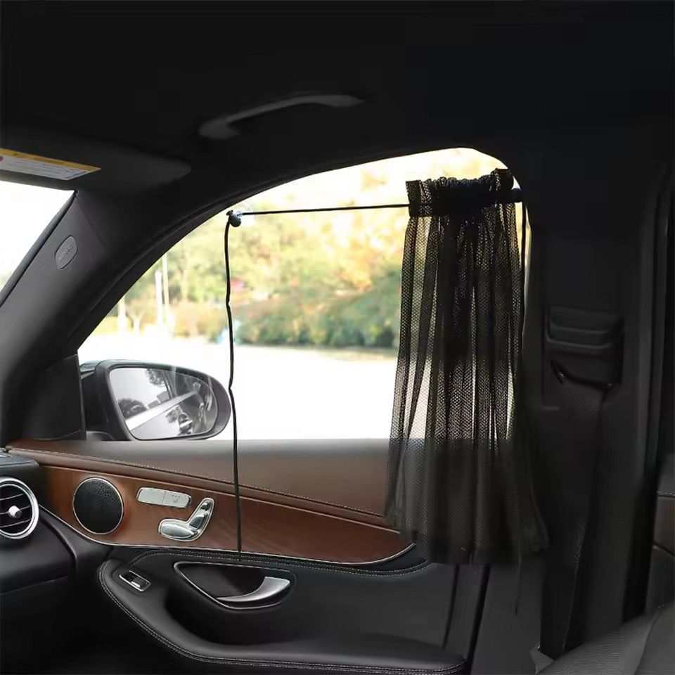 Car curtains, sunshades, suction cups, sunscreen and heat insulation barriers, car side windows, privacy sunshades