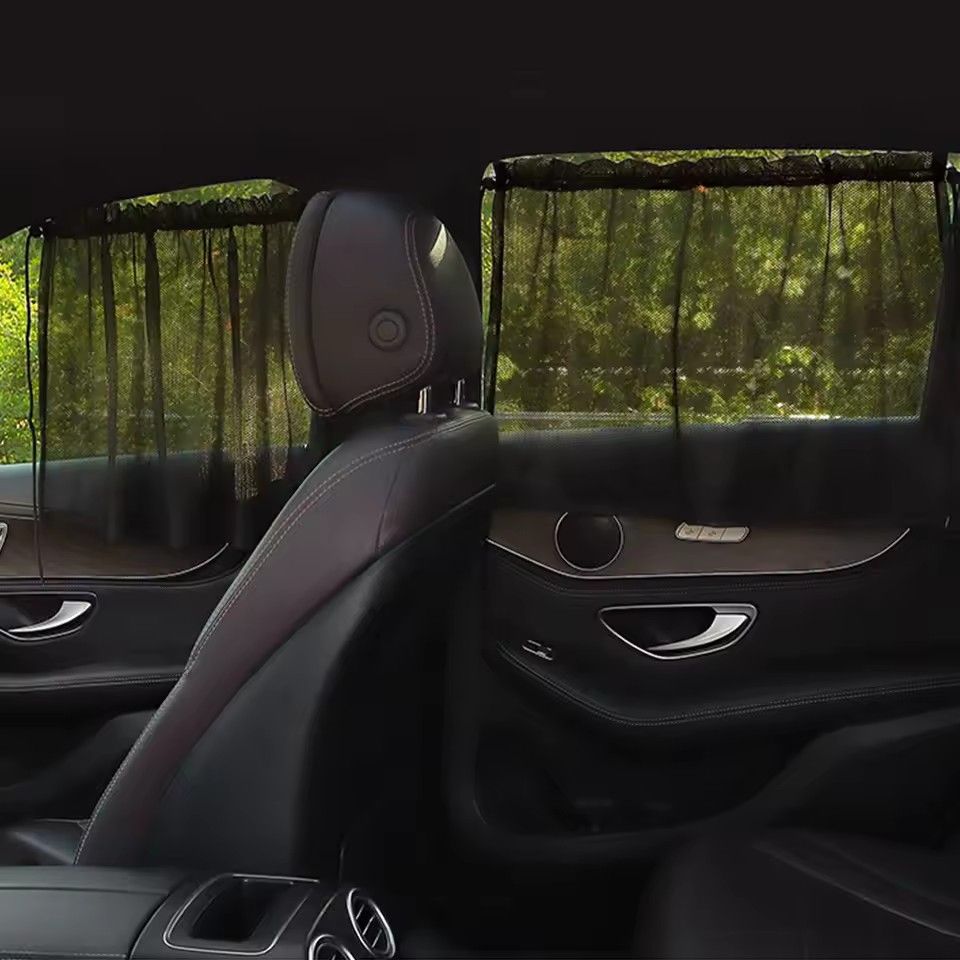 Car curtains, sunshades, suction cups, sunscreen and heat insulation barriers, car side windows, privacy sunshades