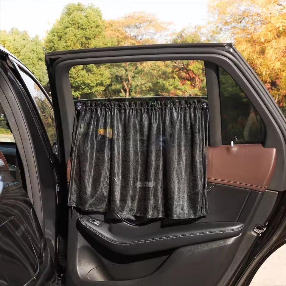 Car curtains, sunshades, suction cups, sunscreen and heat insulation barriers, car side windows, privacy sunshades