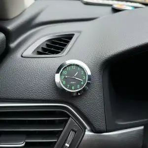 Universal circular car clock sticker, electronic watch, dashboard decoration, car accessories