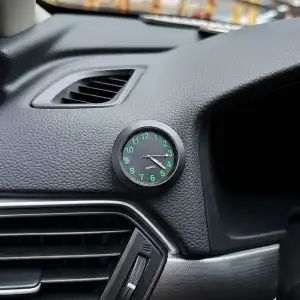 Universal circular car clock sticker, electronic watch, dashboard decoration, car accessories