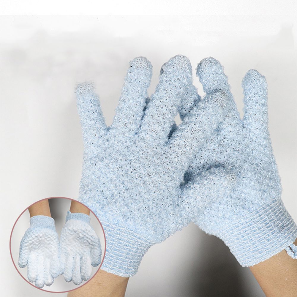 2pcs Shower Bath Scrub Gloves Body Brush Removal Dead Skin Body Wash Cleaning Exfoliate Peeling Glove Bathroom Body Care Tools