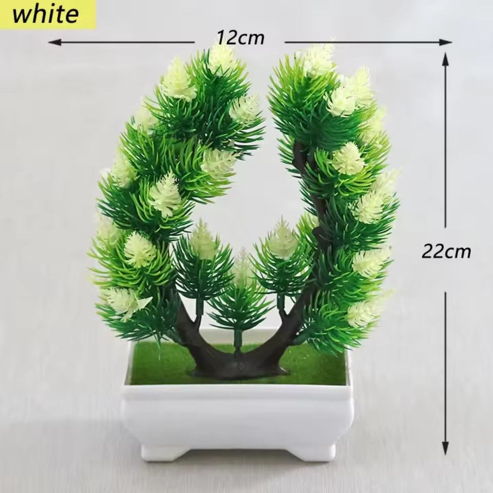 DIY artificial plants, simple bonsai, small trees, fake plants, fake flowers, potted plants, bathroom decoration, home decoration, hotel garden decoration