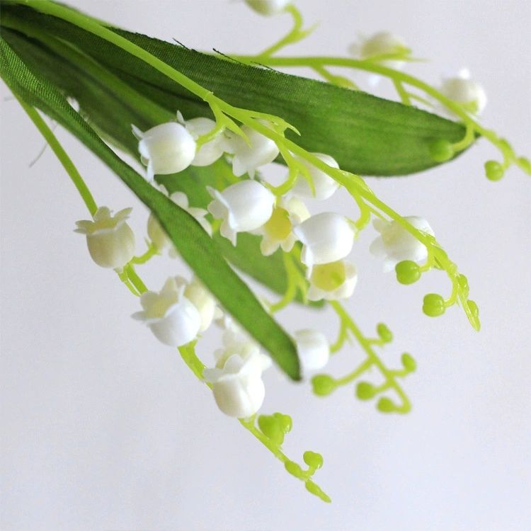 1PC simulation pomegranate fruit, dancing orchid, eucalyptus, lily of the valley decorative flower materials, green plants, home living room decoration ornaments, flower bouquets