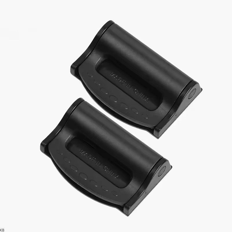 2-piece plastic strong adjustable car seat belt buckle, anti slip seat belt buckle, simple clip, fixed clip, car shape