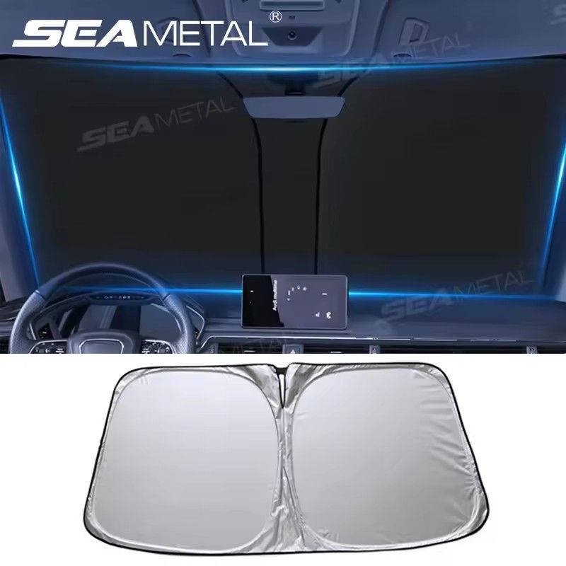 Window sunshade sunshade windshield sunshade protector windshield folding car UV resistant curtain decoration accessories