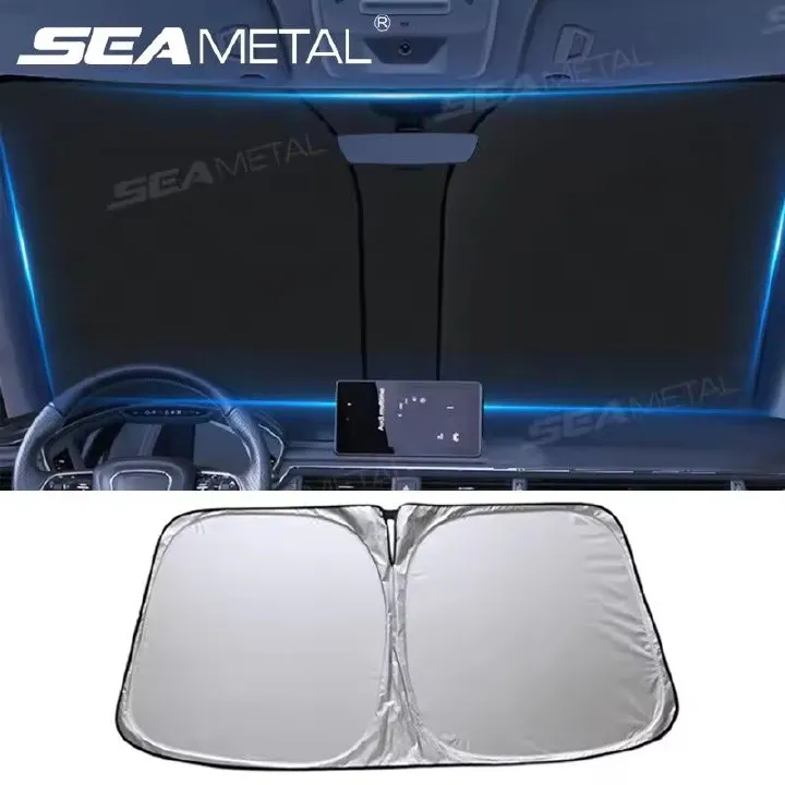 Window sunshade sunshade windshield sunshade protector windshield folding car UV resistant curtain decoration accessories
