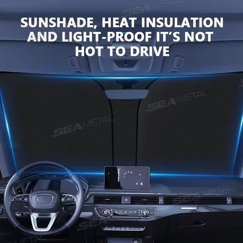 Window sunshade sunshade windshield sunshade protector windshield folding car UV resistant curtain decoration accessories