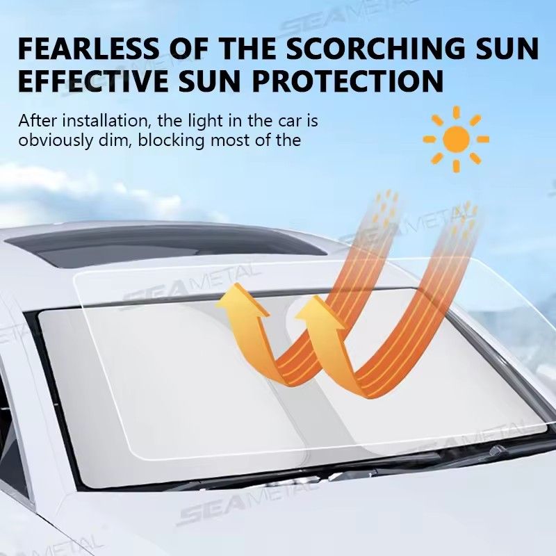 Window sunshade sunshade windshield sunshade protector windshield folding car UV resistant curtain decoration accessories