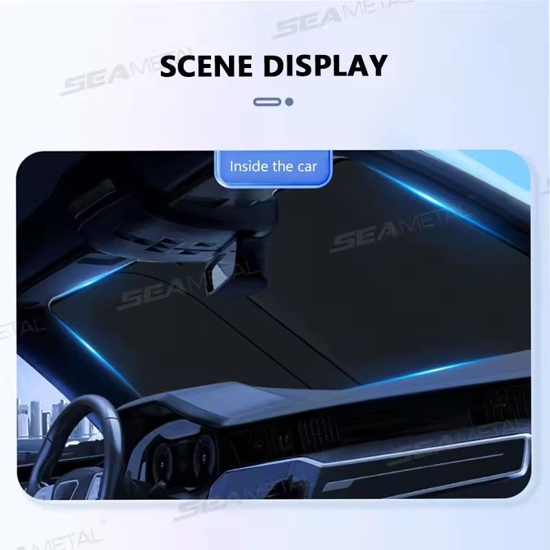 Window sunshade sunshade windshield sunshade protector windshield folding car UV resistant curtain decoration accessories