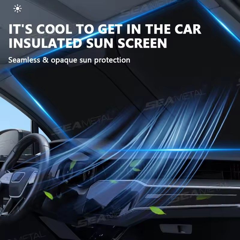Window sunshade sunshade windshield sunshade protector windshield folding car UV resistant curtain decoration accessories