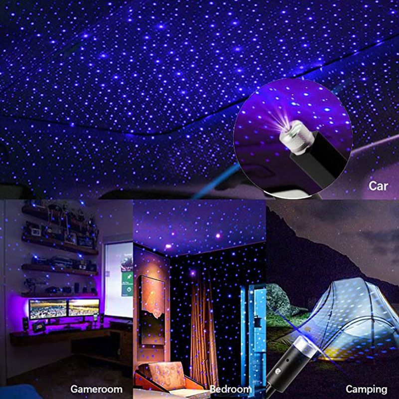 Romantic LED roof starry night light projector atmosphere galaxy light USB decorative light adjustable