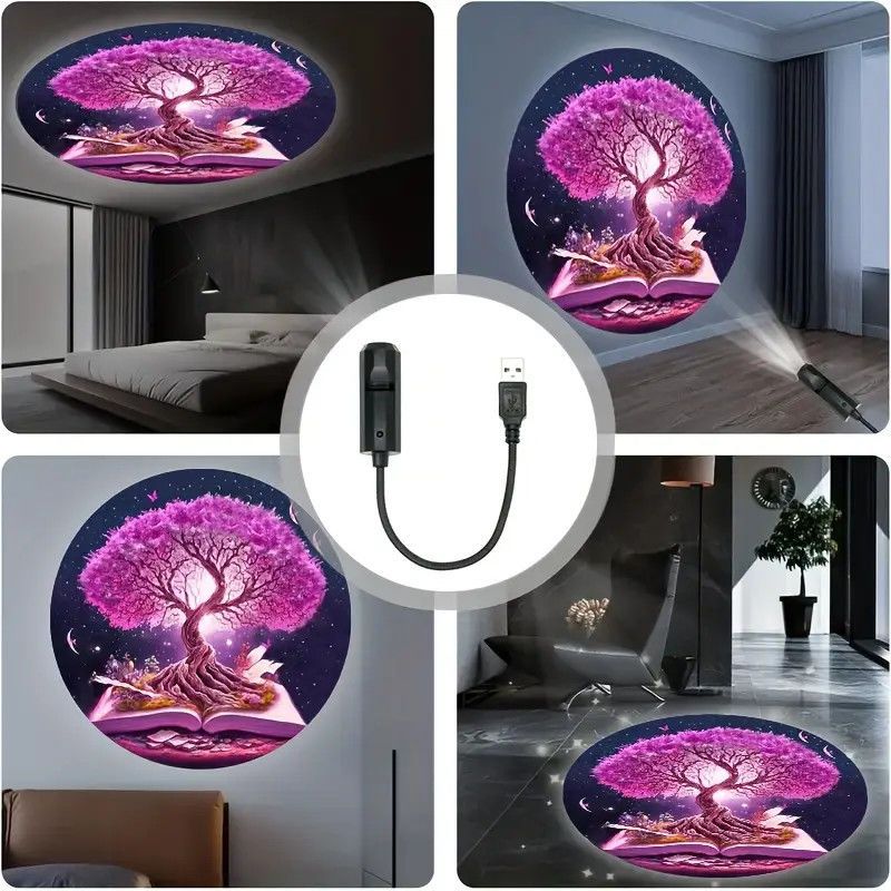 Home Romantic Bedroom Atmosphere LED Projection Light Advanced Starry Sky Light High Brightness Ins Creative Desktop Night Light