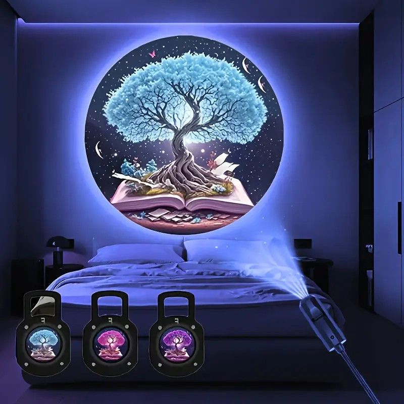 Home Romantic Bedroom Atmosphere LED Projection Light Advanced Starry Sky Light High Brightness Ins Creative Desktop Night Light