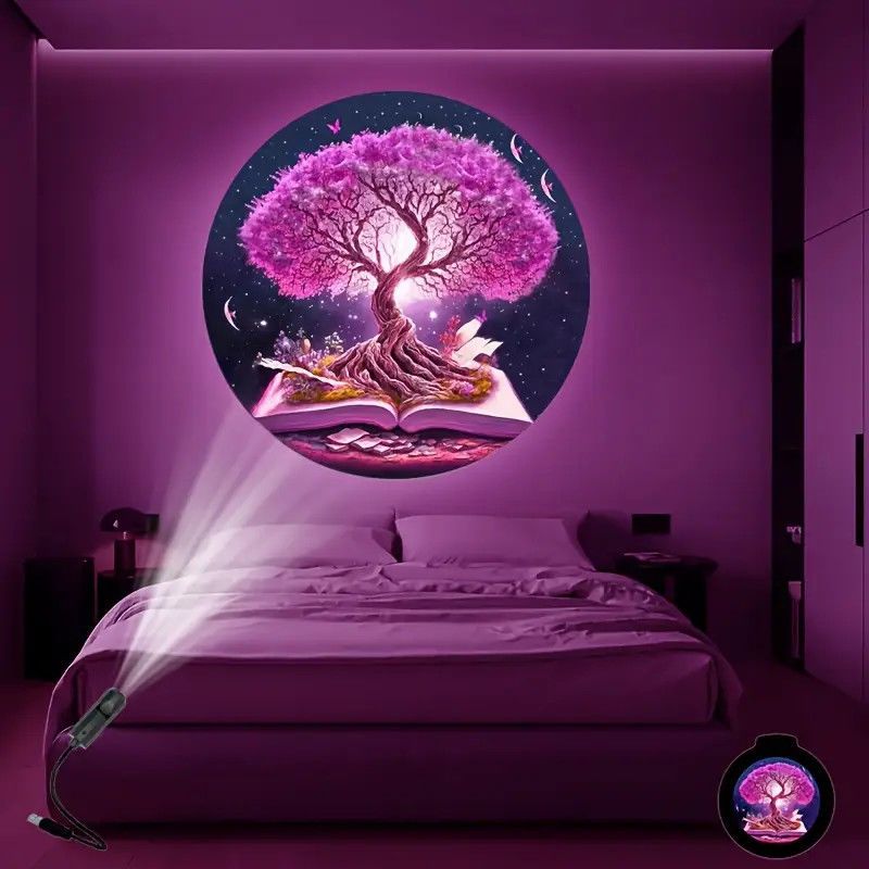 Home Romantic Bedroom Atmosphere LED Projection Light Advanced Starry Sky Light High Brightness Ins Creative Desktop Night Light