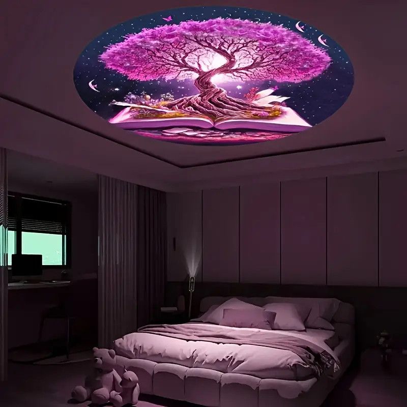 Home Romantic Bedroom Atmosphere LED Projection Light Advanced Starry Sky Light High Brightness Ins Creative Desktop Night Light
