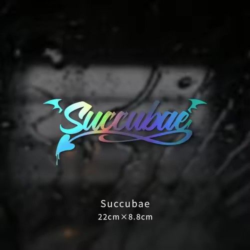 Cute demon fairy car stickers, window decorations, body stickers, waterproof stickers, motorcycle stickers