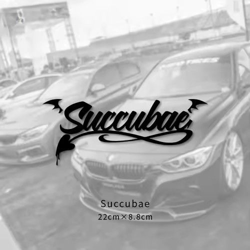 Cute demon fairy car stickers, window decorations, body stickers, waterproof stickers, motorcycle stickers