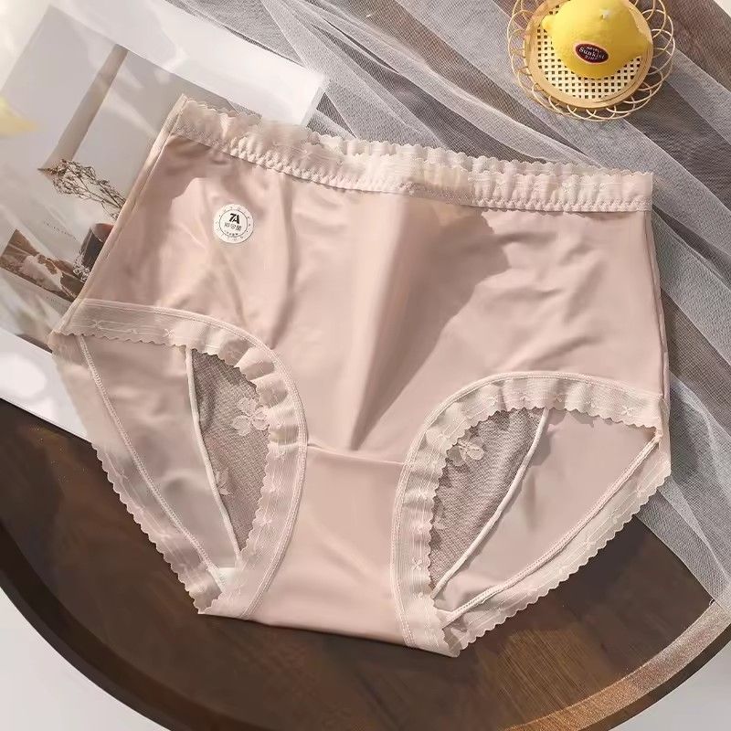 High quality women's underwear sexy women lace underwear satin plus size underwear women hollow underwear women